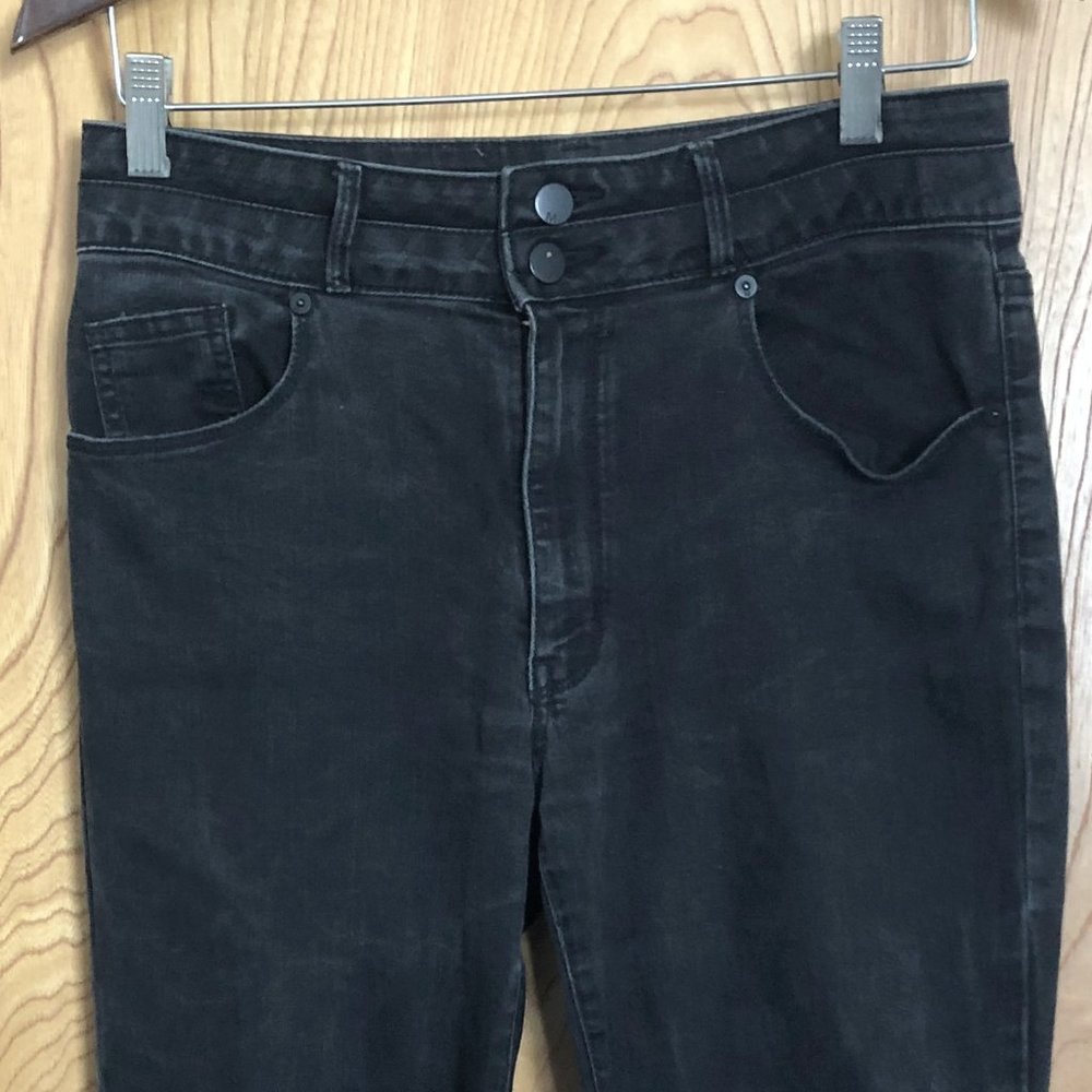 Mossimo High Rise Skinny Jeans - Black (Faded Wash), Size 8